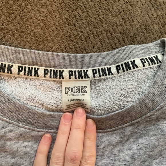 Victoria Secret_PINK grey sweatshirt - Picture 2 of 6